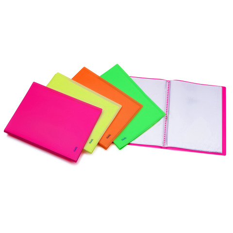 Portalistini in PPL Favorit Neon assortiti 22×30 cm – 30 buste interne fisse – 100460903