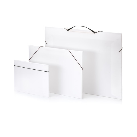 Valigetta polionda Favorit Portfolio in PPL neutro con elastico 53x37x1 cm – 100501111