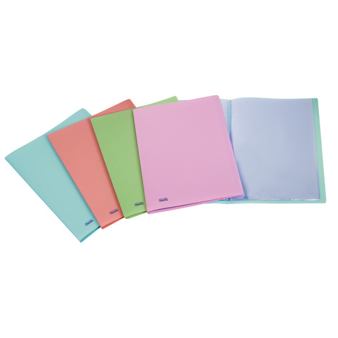 Portalistino Favorit Pastel liscio in PPL opaco 22×30 cm 20 buste interne fisse colori assortiti – 400115581
