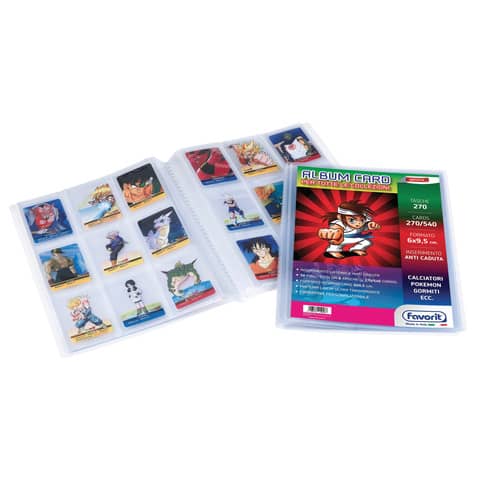 Album porta figurine personalizzabile A4 Favorit 30 buste – f.to figurine 6×9,5cm 400136876
