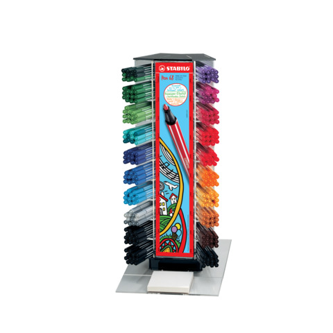 Espositore 240 pennarelli Stabilo Pen 68 tratto 1 mm assortiti 68/240