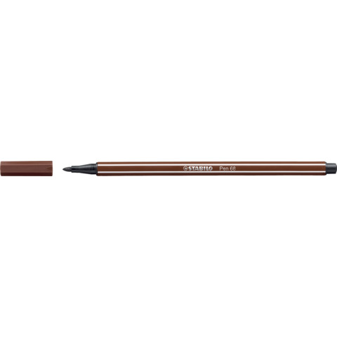Pennarelli Stabilo Pen 68 tratto 1 mm bruno 68/45