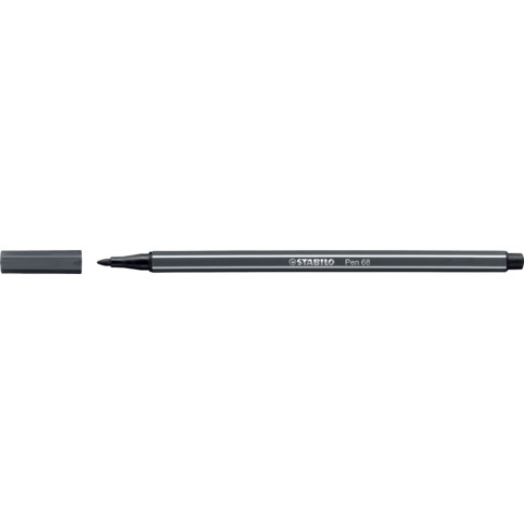 Pennarelli Stabilo Pen 68 tratto 1 mm grigio freddo profondo 68/97