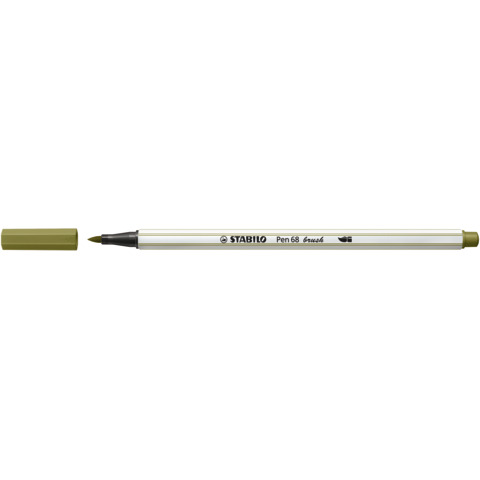 Pennarello Stabilo Pen 68 brush – punta a pennello – M 1 mm verde muschio – 568/37