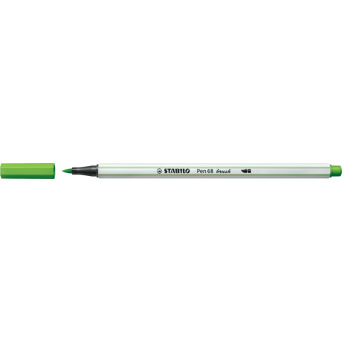 Pennarello Stabilo Pen 68 brush – punta a pennello – M 1 mm verde foglia 568/43