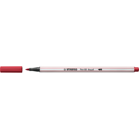 Pennarello Stabilo Pen 68 brush – punta a pennello – M 1 mm rosso scuro 568/50