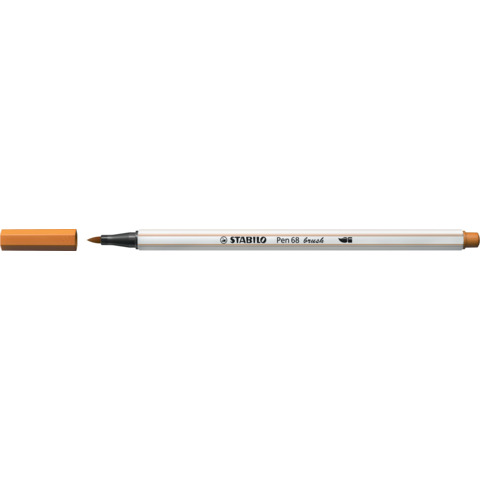 Pennarello Stabilo Pen 68 brush – punta a pennello – M 1 mm ocra scuro 568/89