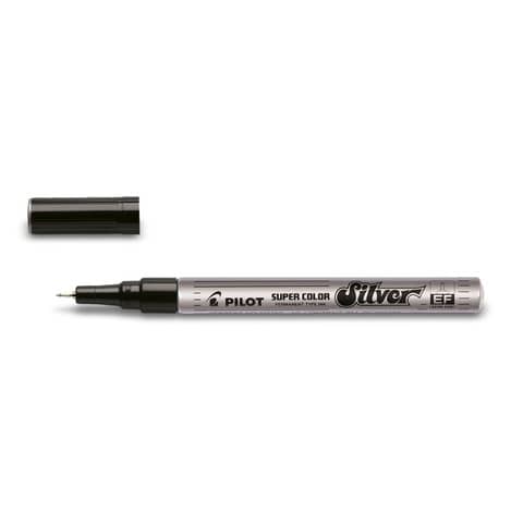 Marcatore a vernice Pilot Super Color punta in fibra di acrilico 1 mm argento – 002451