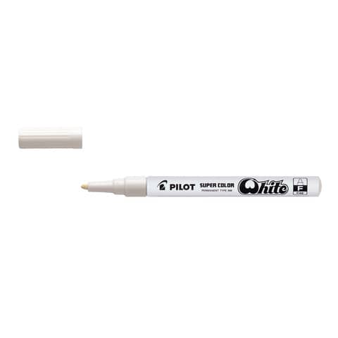 Marcatore a vernice Pilot Super Color punta in fibra di acrilico 3 mm bianco – 002435