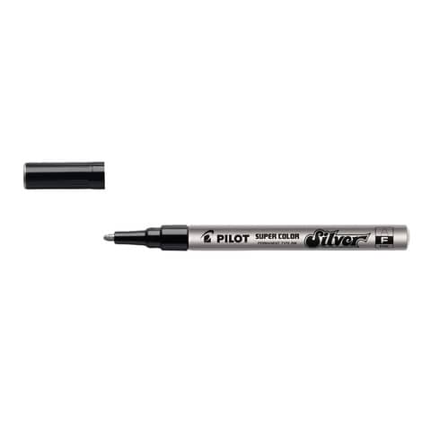Marcatore a vernice Pilot Super Color punta in fibra di acrilico 3 mm argento – 002436