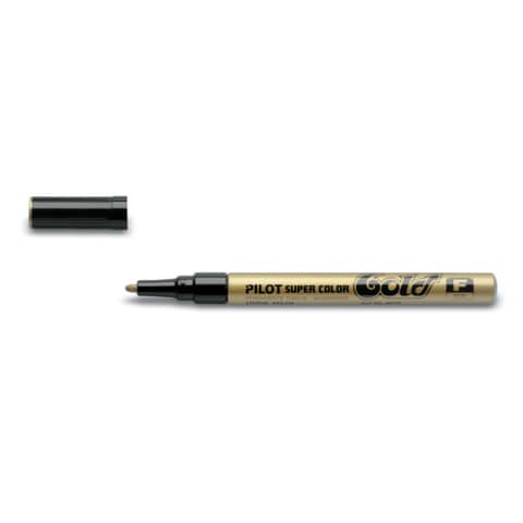 Marcatore a vernice Pilot Super Color punta in fibra di acrilico 3 mm oro – 002437