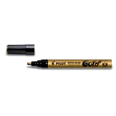 Marcatore a vernice Pilot Super Color punta in fibra di acrilico 4,5 mm oro – 002450