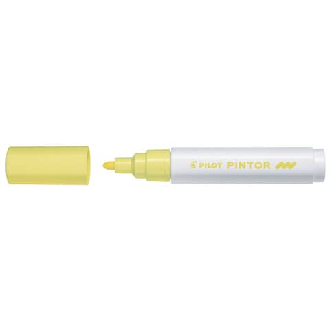 Marcatore multisuperficie Pilot Pintor a base d’acqua punta in fibra 4,5 mm giallo pastello – 002370