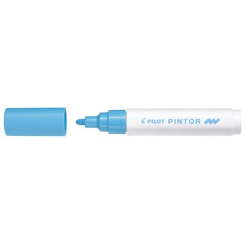 Marcatore multisuperficie Pilot Pintor a base d’acqua punta in fibra 4,5 mm blu pastello – 002372