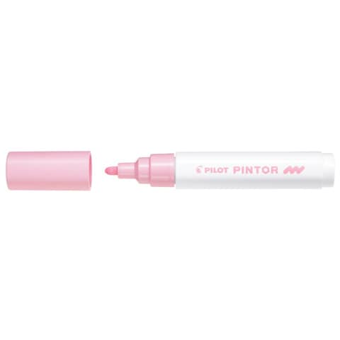 Marcatore multisuperficie Pilot Pintor a base d’acqua punta in fibra 4,5 mm rosa pastello – 002374