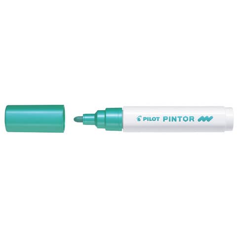 Marcatore multisuperficie Pilot Pintor a base d’acqua punta in fibra 4,5 mm verde metallizzato – 002379
