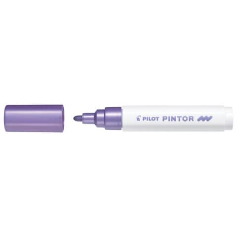 Marcatore multisuperficie Pilot Pintor a base d’acqua punta in fibra 4,5 mm viola metallizato – 002381