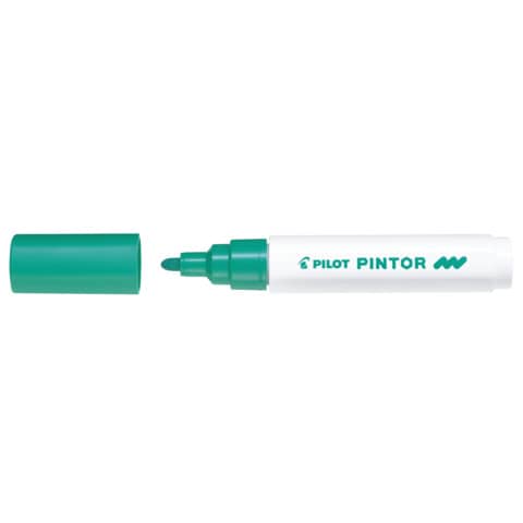 Marcatore multisuperficie Pilot Pintor a base d’acqua punta in fibra 4,5 mm verde – 002386