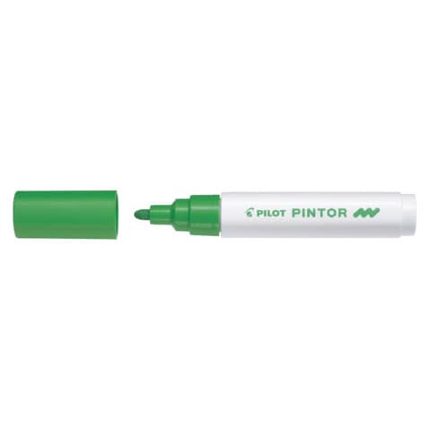 Marcatore multisuperficie Pilot Pintor a base d’acqua punta in fibra 4,5 mm verde chiaro – 002387