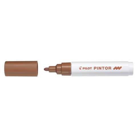 Marcatore multisuperficie Pilot Pintor a base d’acqua punta in fibra 4,5 mm marrone – 002388