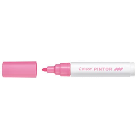 Marcatore multisuperficie Pilot Pintor a base d’acqua punta in fibra 4,5 mm rosa – 002392