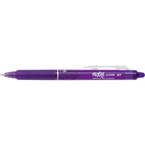 Penna a sfera cancellabile Pilot Frixion Ball Clicker ricaricabile 0,7 mm viola – 006795
