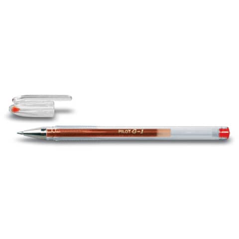 Penna a sfera gel Pilot G-1 punta fine 0,7 mm rosso – 001667