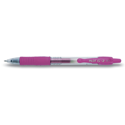 Penna gel a scatto Pilot G-2 0,7 mm rosa – 001486