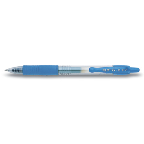 Penna gel a scatto Pilot G-2 0,7 mm light blue – 001487