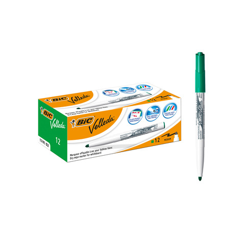 Marcatore per lavagne bianche BIC Velleda 1741 punta conica 1,4 mm verde – 9581681