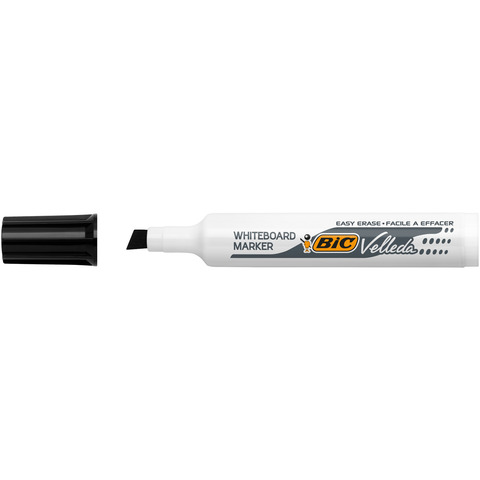 Marcatore per lavagne bianche BIC Velleda 1791 punta a scalpello tratto 3,3-4,6 mm nero – 9431931
