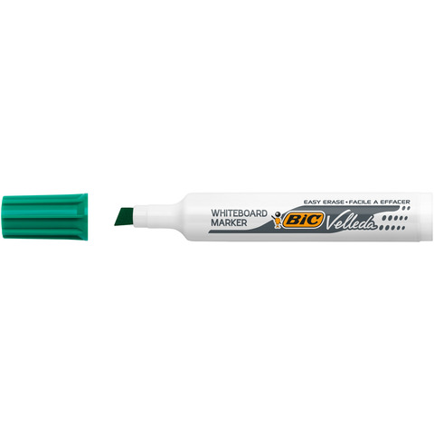 Marcatore per lavagne bianche BIC Velleda 1791 punta a scalpello tratto 3,3-4,6 mm verde – 9431971