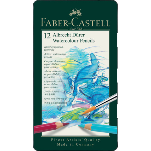 Matite acquerellabili Faber Castell Albrecht Dürer colori assortiti – conf. 12 pezzi – 117512