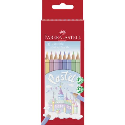Matite colorate Faber Castell pastel colori assortiti – conf. 10 pezzi – 111211