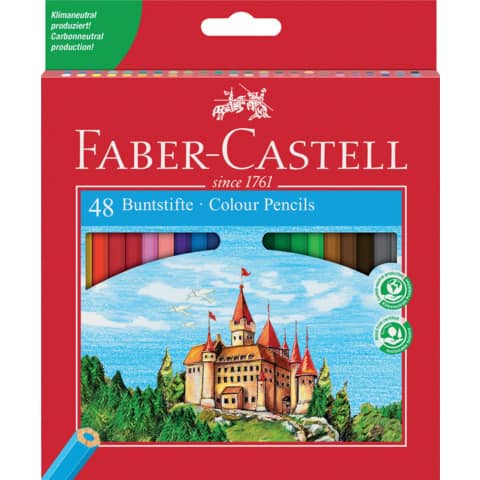 Matite colorate Faber-Castell Colour colori assortiti – conf. 48 pezzi – 120148