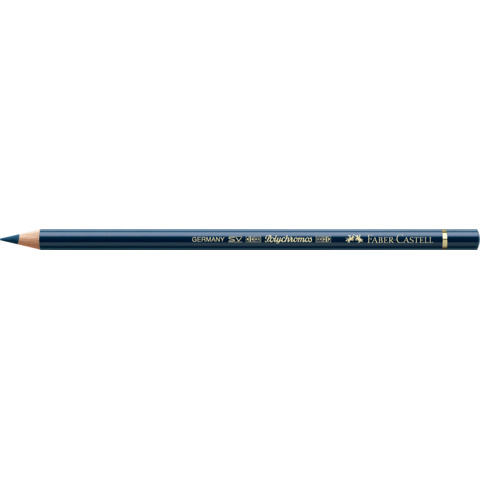 Matite colorate permanenti Faber Castell Polychromos mina 3,8 mm conf. 6 pezzi – indaco scuro – 110157