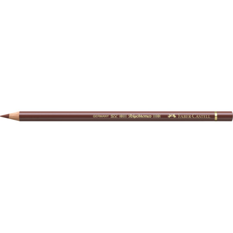 Matite colorate permanenti Faber Castell Polychromos mina 3,8 mm conf. 6 pezzi – siena bruciata – 110283