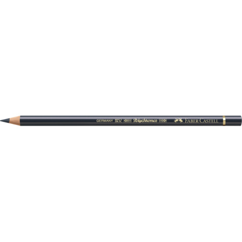 Matite colorate permanenti Faber Castell Polychromos mina 3,8 mm conf. 6 pezzi – grigio payne – 110181