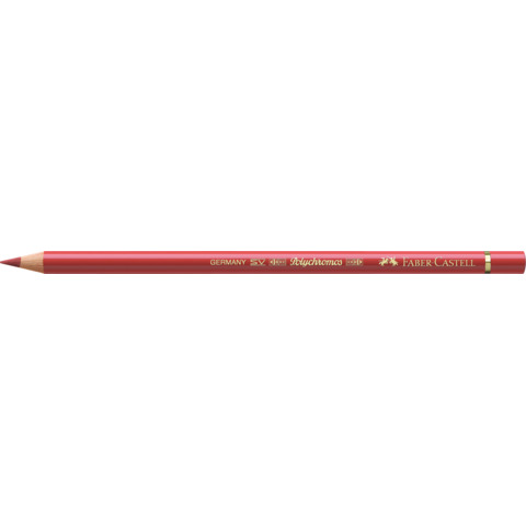 Matite colorate permanenti Faber Castell Polychromos mina 3,8 mm conf. 6 pezzi – rosso pompei – 110191