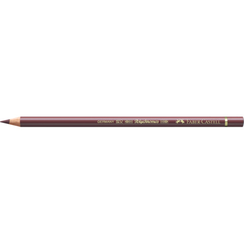 Matite colorate permanenti Faber Castell Polychromos mina 3,8 mm conf. 6 pezzi – caput mortuum – 110169