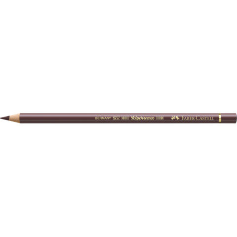 Matite colorate permanenti Faber Castell Polychromos mina 3,8 mm conf. 6 pezzi – Marrone van-Dyck – 110176