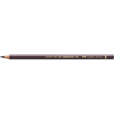 Matite colorate permanenti Faber Castell Polychromos mina 3,8 mm conf. 6 pezzi – noce – 110177