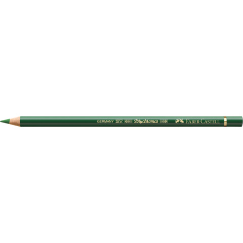 Matite colorate permanenti Faber Castell Polychromos mina 3,8 mm conf. 6 pezzi – verde permanente oliva – 110167