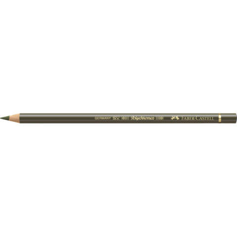 Matite colorate permanenti Faber Castell Polychromos mina 3,8 mm conf. 6 pezzi – verde oliva giallastro – 110173