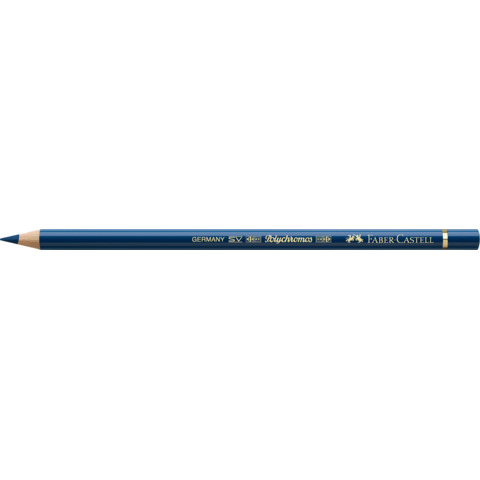 Matite colorate permanenti Faber Castell Polychromos mina 3,8 mm conf. 6 pezzi – blu prussia – 110246