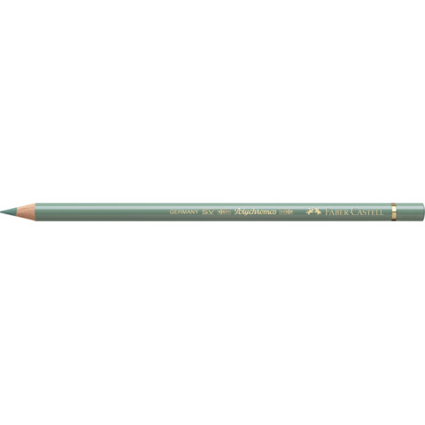 Matite colorate permanenti Faber Castell Polychromos mina 3,8 mm conf. 6 pezzi – verde terra – 110172