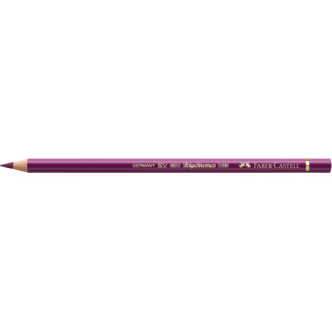 Matite colorate permanenti Faber Castell Polychromos mina 3,8 mm conf. 6 pezzi – magenta – 110133