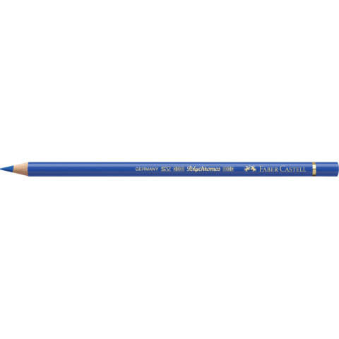 Matite colorate permanenti Faber Castell Polychromos mina 3,8 mm conf. 6 pezzi – blu cobalto – 110143