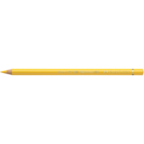 Matite colorate permanenti Faber Castell Polychromos mina 3,8 mm conf. 6 pezzi – giallo cadmio – 110107