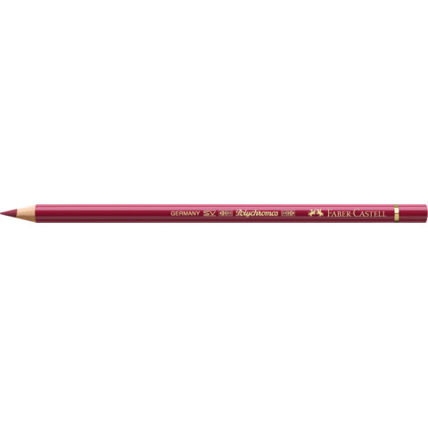 Matite colorate permanenti Faber Castell Polychromos mina 3,8 mm conf. 6 pezzi – rosso scuro – 110225